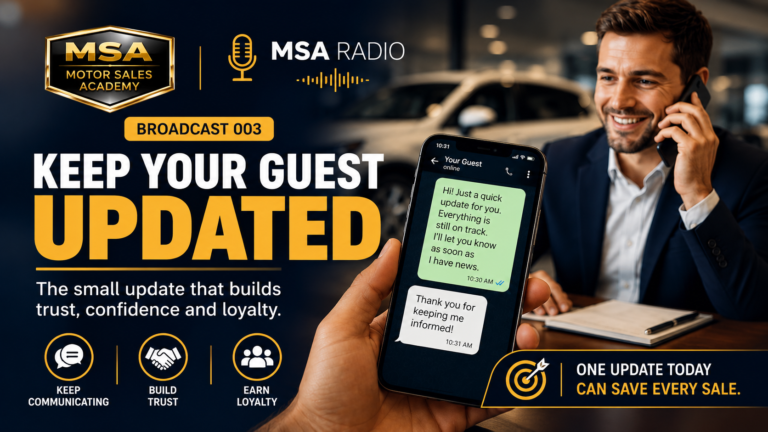 The Update That Could Save Every Sale Broadcast 003